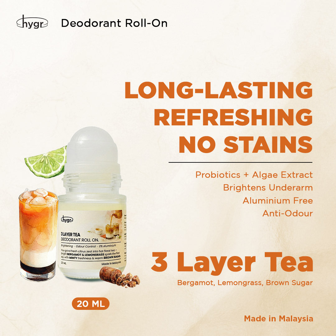 HYGR Deodorant Roll-On|Long-Lasting Odour Control|Gentle on Skin|Fresh, Clean Daily Body Scent | Easy to use