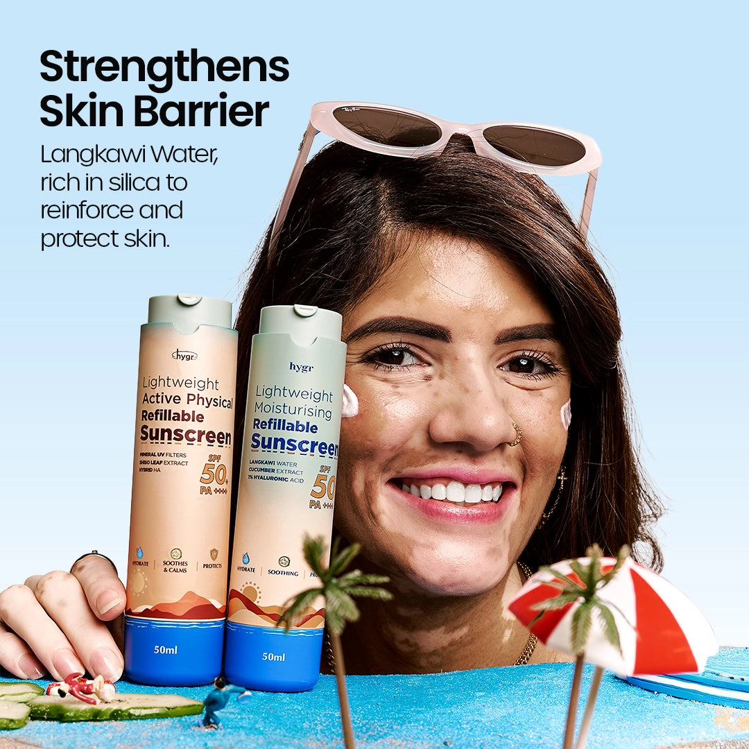 Lightweight Moisturising Hybrid Refillable Sunscreen