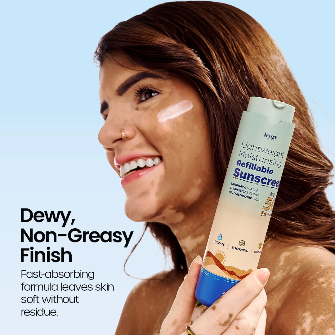 Lightweight Moisturising Hybrid Refillable Sunscreen