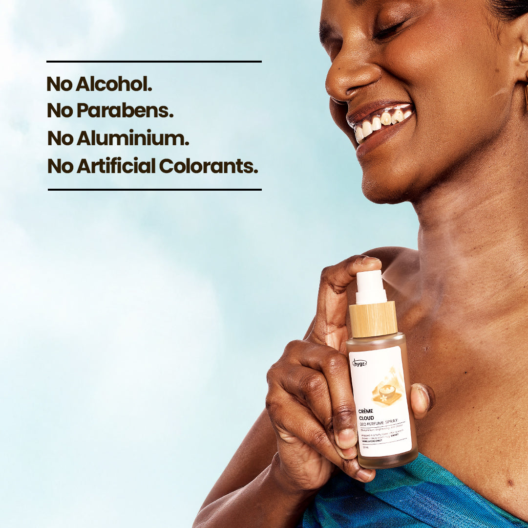HYGR Natural Refillable Deodorant Spray Perfume|Long-Lasting Odour Control|Gentle on Skin|Fresh, Clean Daily Body Scent