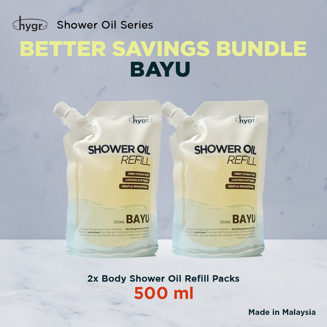 HYGR Shower Oil & Body Oil Series