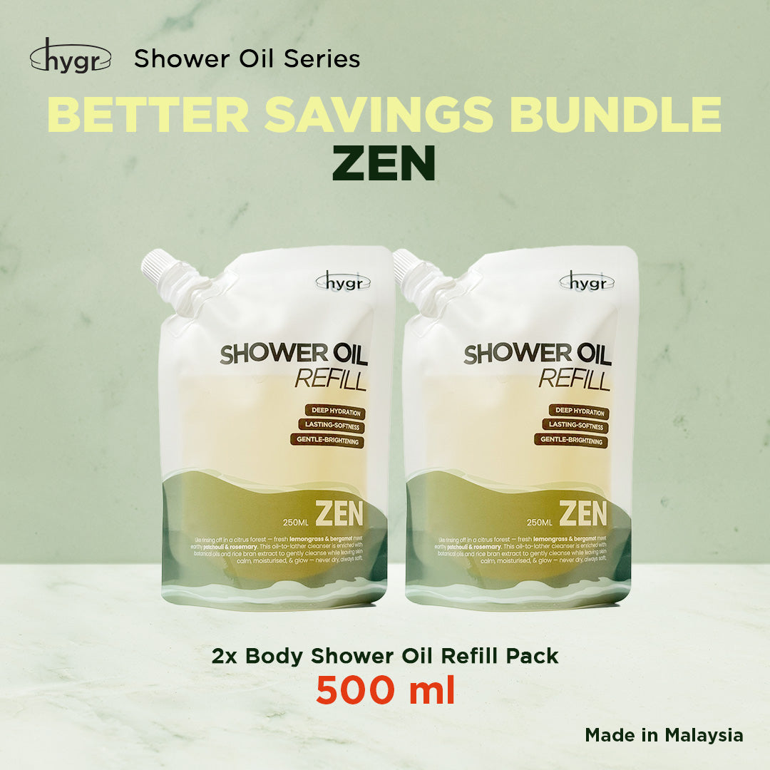 HYGR Shower Oil & Body Oil Series