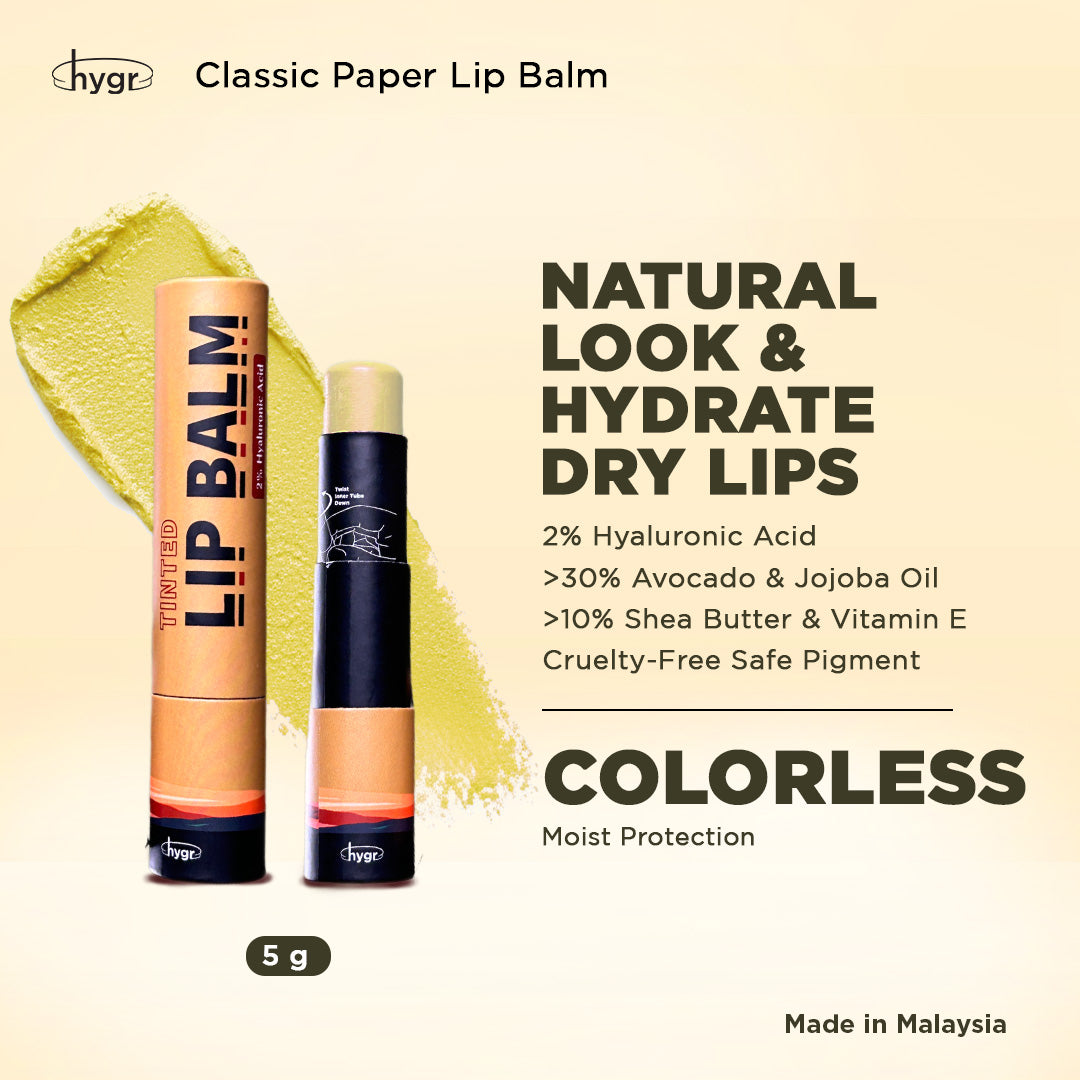 Natural Tinted Lip Balm + 2 % Hyaluronic Acid Moist Lips