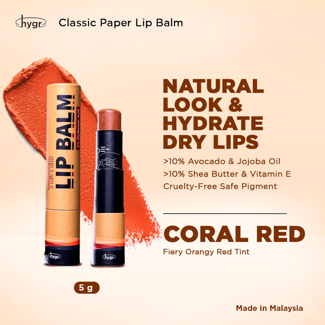Natural Tinted Lip Balm + Hyaluronic Acid Moist Lips