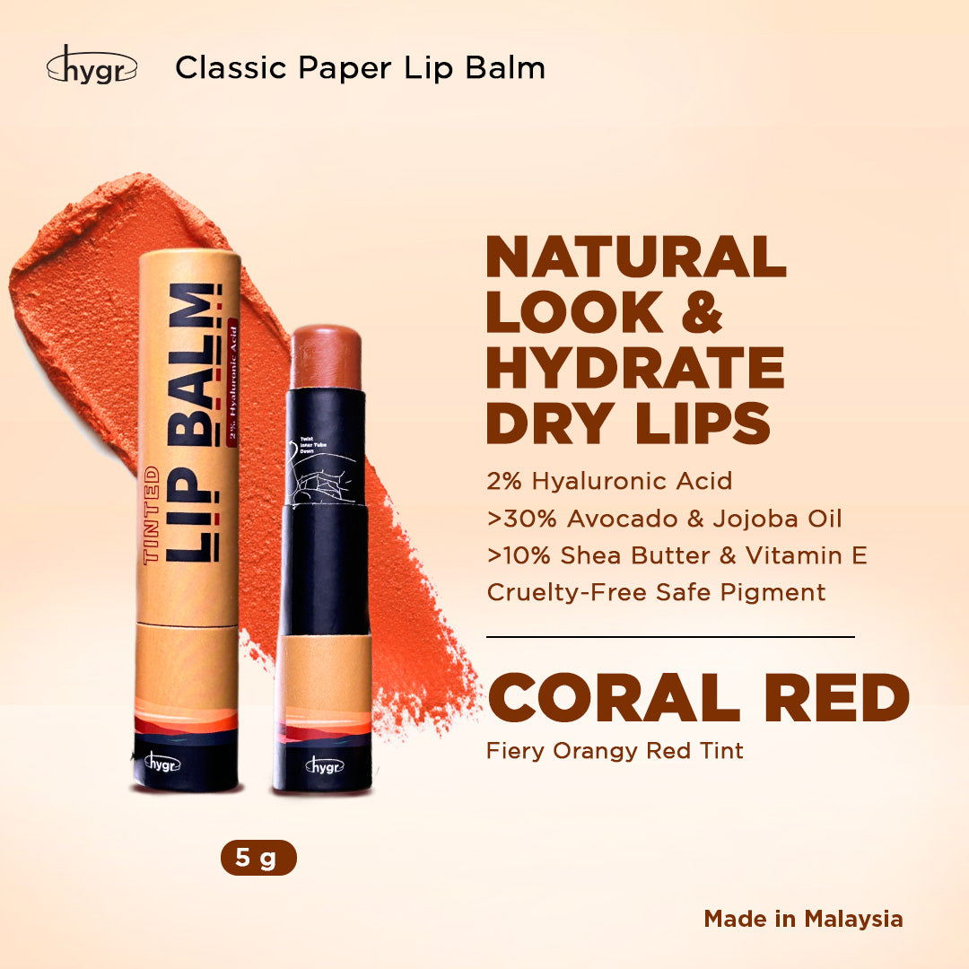 Natural Tinted Lip Balm + 2 % Hyaluronic Acid Moist Lips