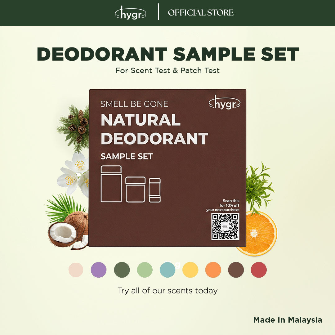 HYGR Natural Deodorant Stick & Tinted Lip Balm Sample Set Hyaluronic Acid