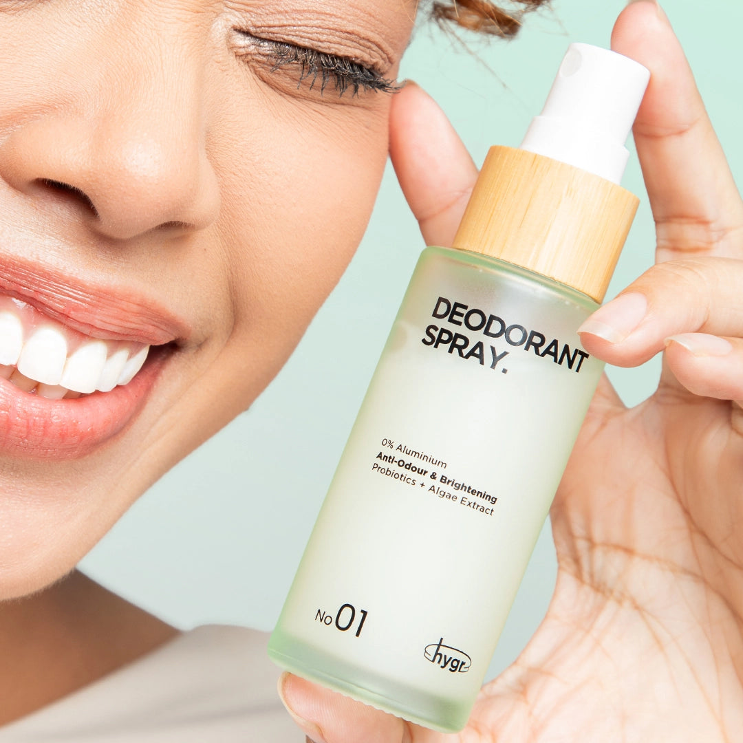 HYGR Natural Refillable Deodorant Spray Perfume|Long-Lasting Odour Control|Gentle on Skin|Fresh, Clean Daily Body Scent