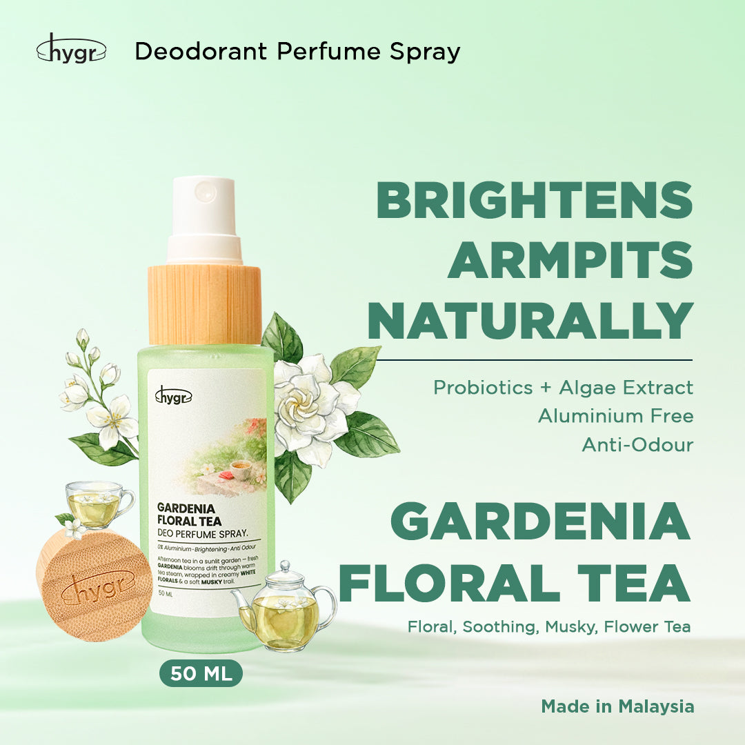 HYGR Natural Refillable Deodorant Spray Perfume|Long-Lasting Odour Control|Gentle on Skin|Fresh, Clean Daily Body Scent