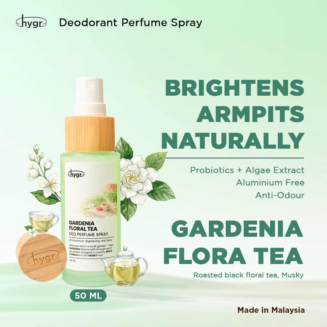 HYGR Natural Refillable Deodorant Spray Perfume|Long-Lasting Odour Control|Gentle on Skin|Fresh, Clean Daily Body Scent