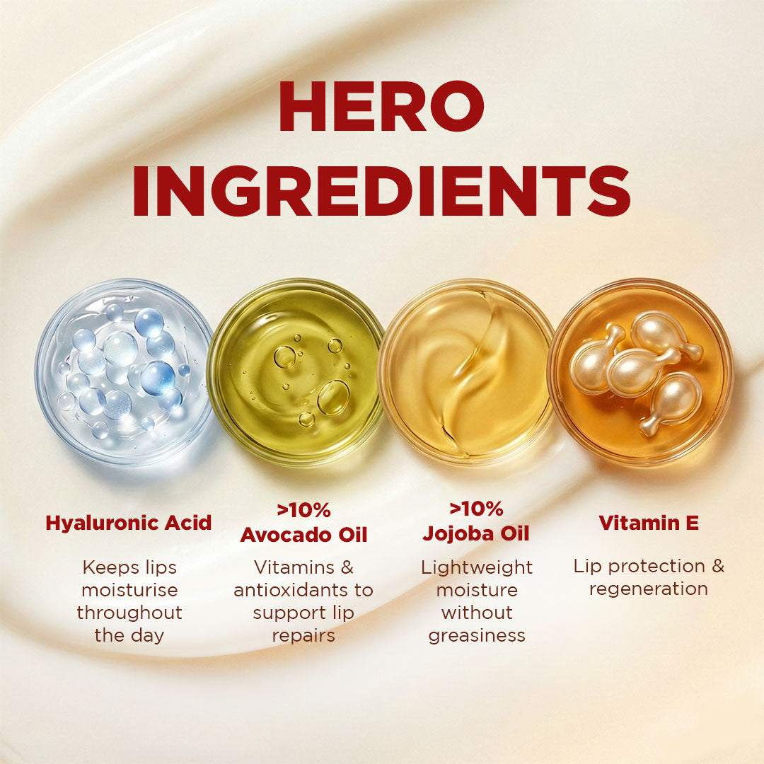 Natural Tinted Lip Balm + Hyaluronic Acid Moist Lips