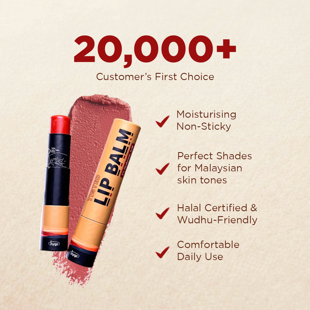 Natural Tinted Lip Balm + 2 % Hyaluronic Acid Moist Lips