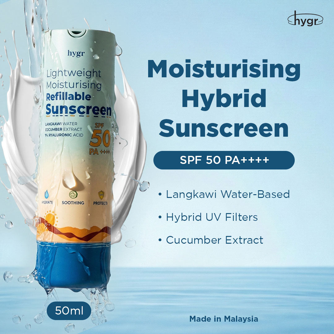 Lightweight Moisturising Hybrid Refillable Sunscreen