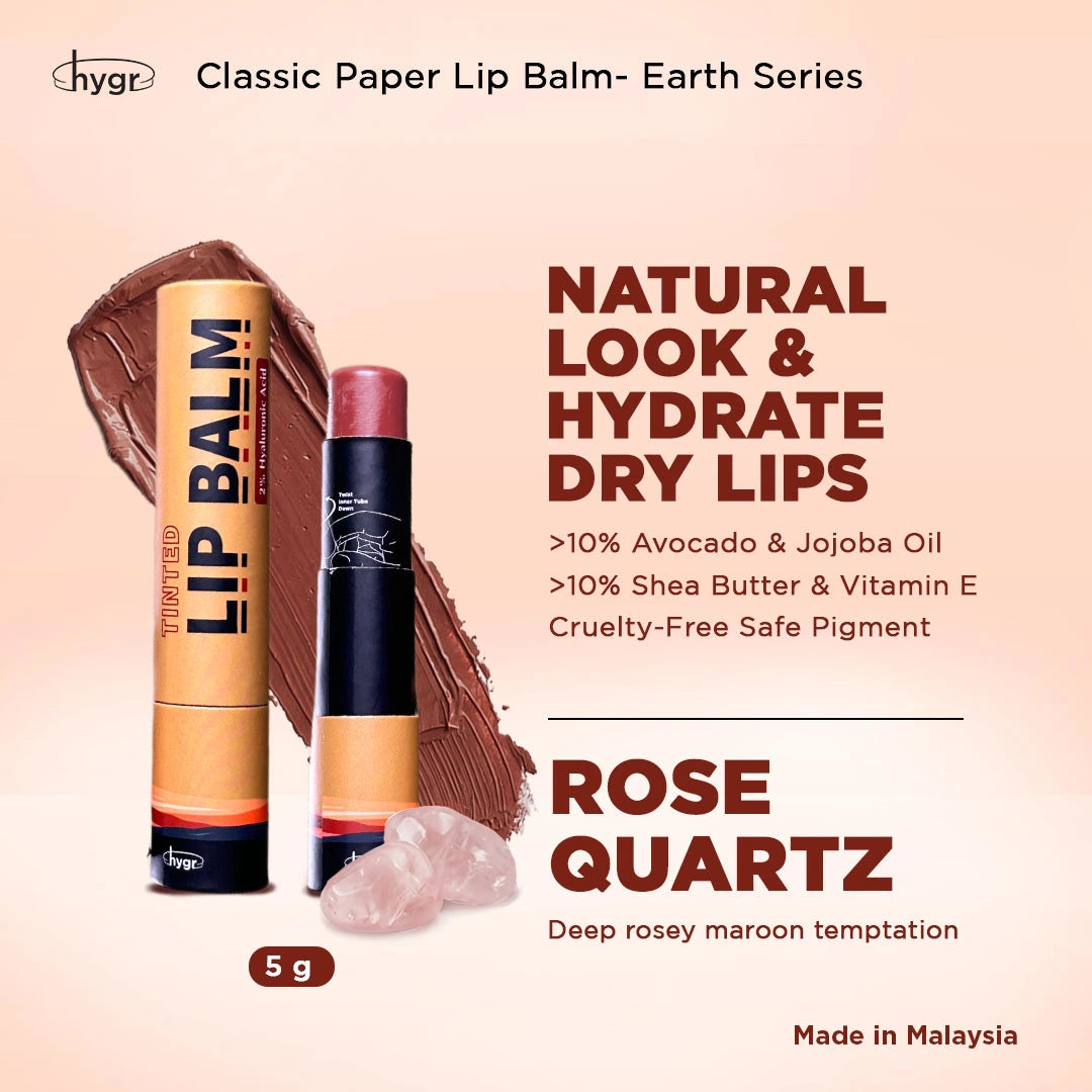 HYGR Natural Tinted Lip Balm Bundle - Trio Earth