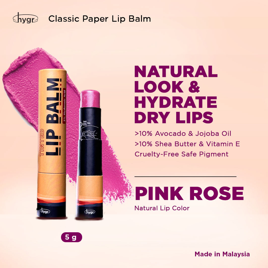 Natural Tinted Lip Balm + Hyaluronic Acid Moist Lips