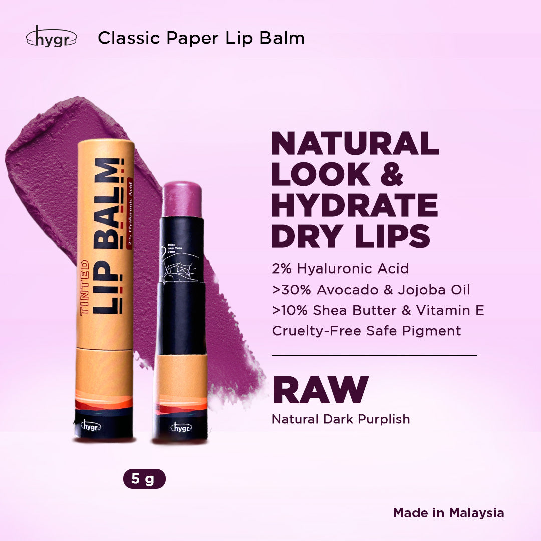 Natural Tinted Lip Balm + 2 % Hyaluronic Acid Moist Lips