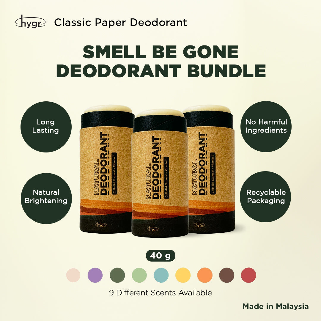 3x Natural Deodorants Bundle