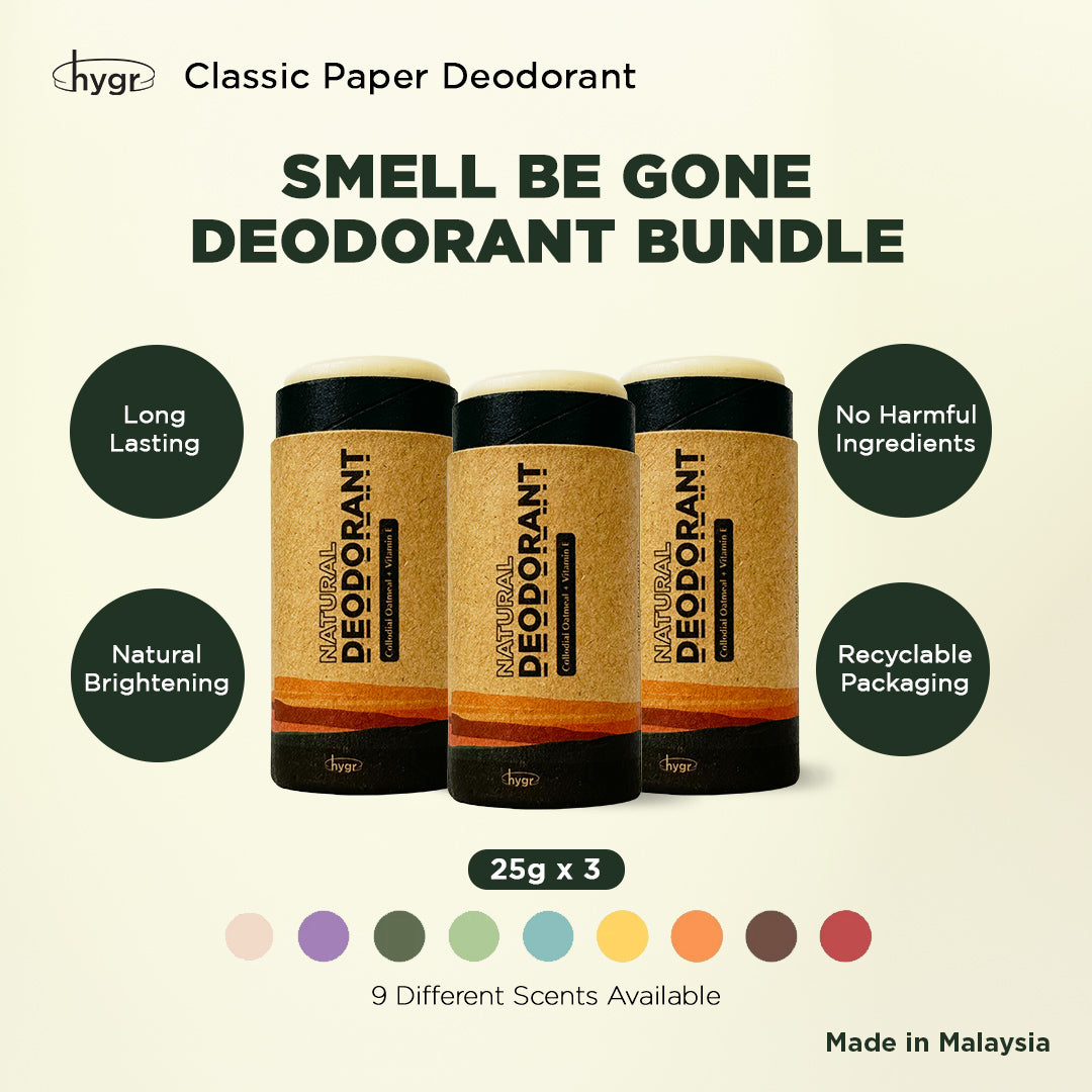 3x Natural Deodorants Bundle
