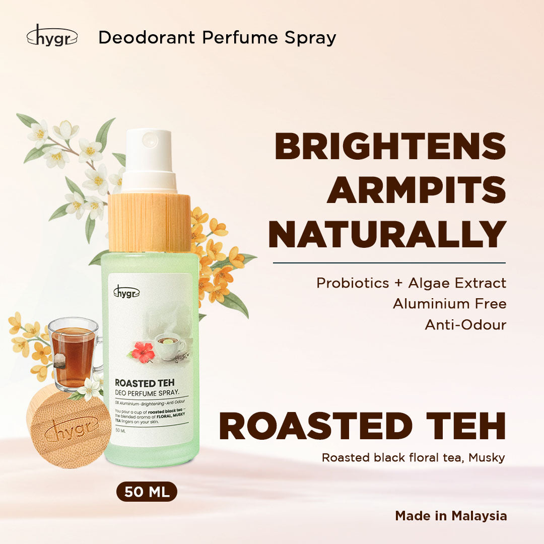 HYGR Natural Refillable Deodorant Spray Perfume|Long-Lasting Odour Control|Gentle on Skin|Fresh, Clean Daily Body Scent