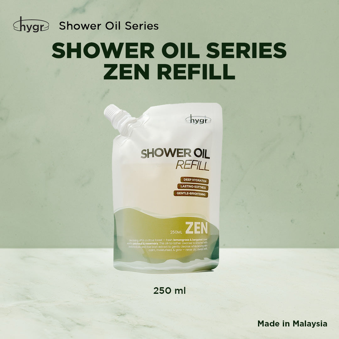 HYGR Shower Oil & Body Oil Series