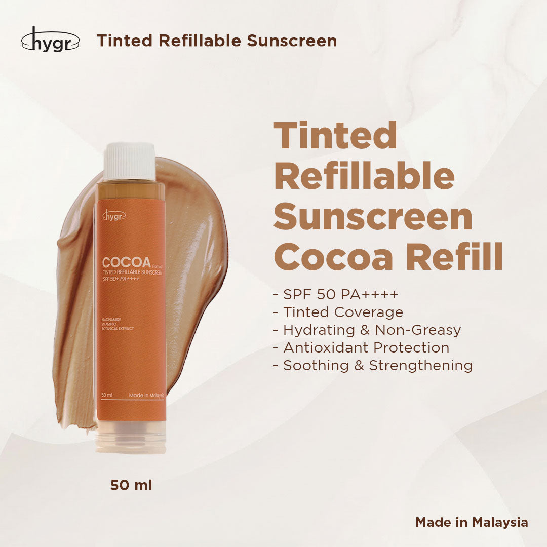 HYGR Tinted Sunscreen 50 ml | Milk Oat Cocoa