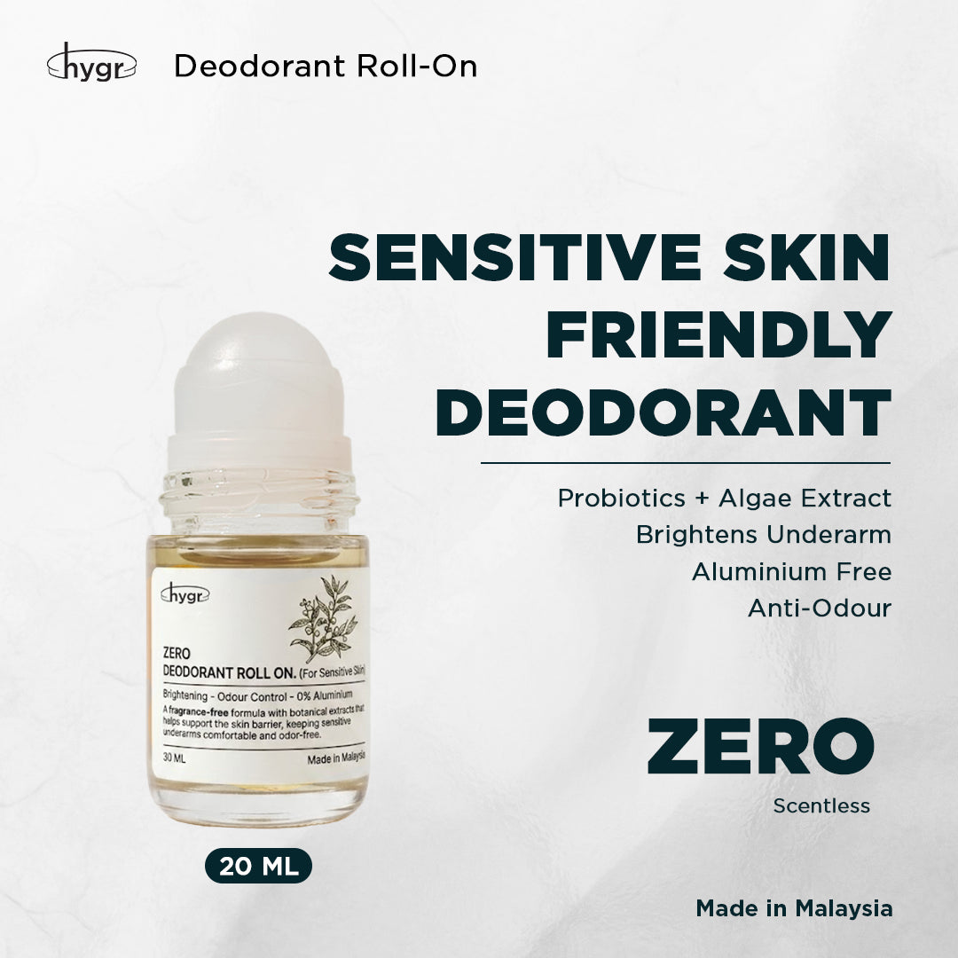 HYGR Deodorant Roll-On 20ml|Long-Lasting Odour Control|Gentle on Skin|Fresh, Clean Daily Body Scent | Easy to use