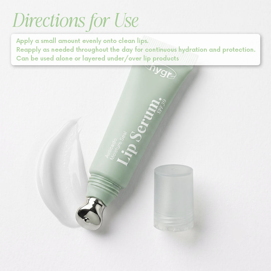 HYGR Avocado Moisture Seal Lip Serum SPF30 10g