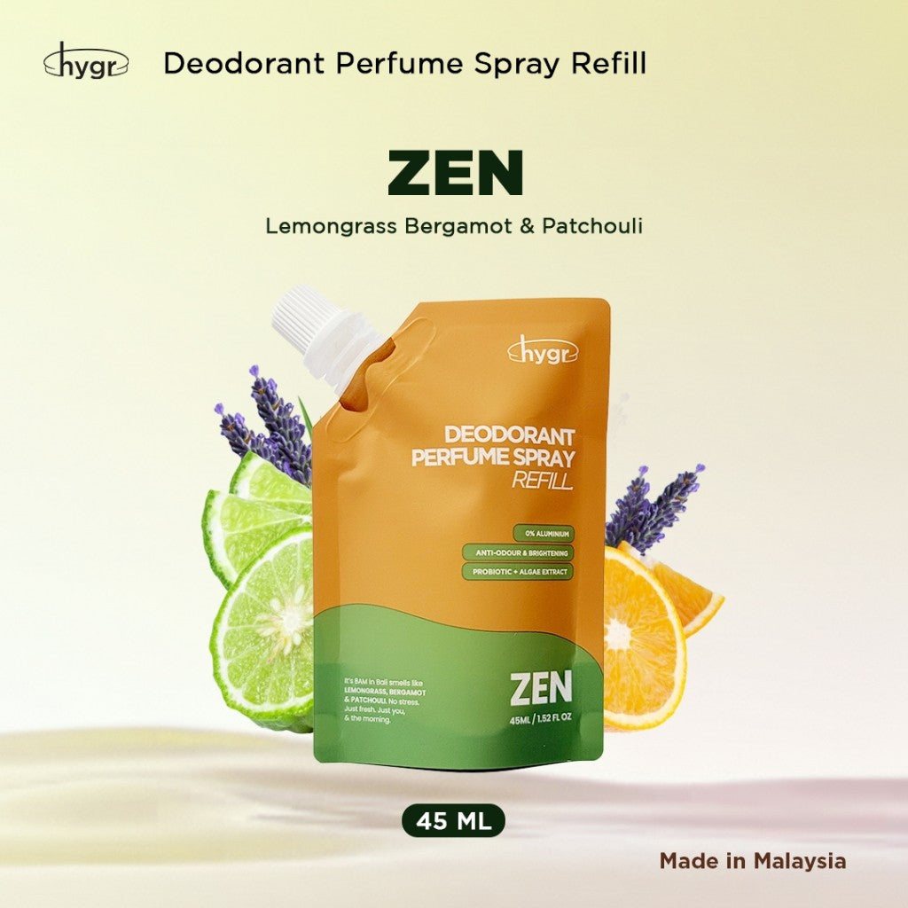 HYGR Deo Spray & Roll-On Refill Packs|Long-Lasting Odour Control|Gentle on Skin|Fresh, Clean Daily Body Scent