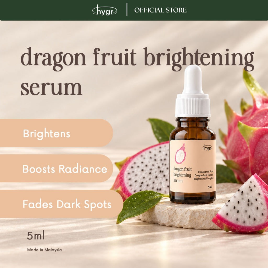 HYGR Fruit Lab Serum (5ml) | Rambutan Hydrating, Dragon Fruit Brightening & Mangosteen Oil Control