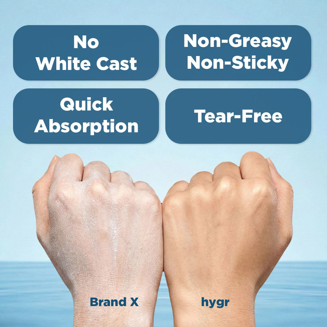 [11.11 Sale] HYGR Refillable Sunscreen SPF50 PA++++ 50ml + Refill + FREE Lip Balm Refill (Coral Red)