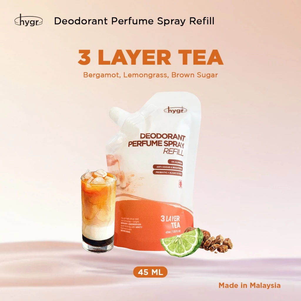 HYGR Deo Spray & Roll-On Refill Packs｜Long-Lasting Odour Control｜Gentle on Skin｜Fresh, Clean Daily Body Scent