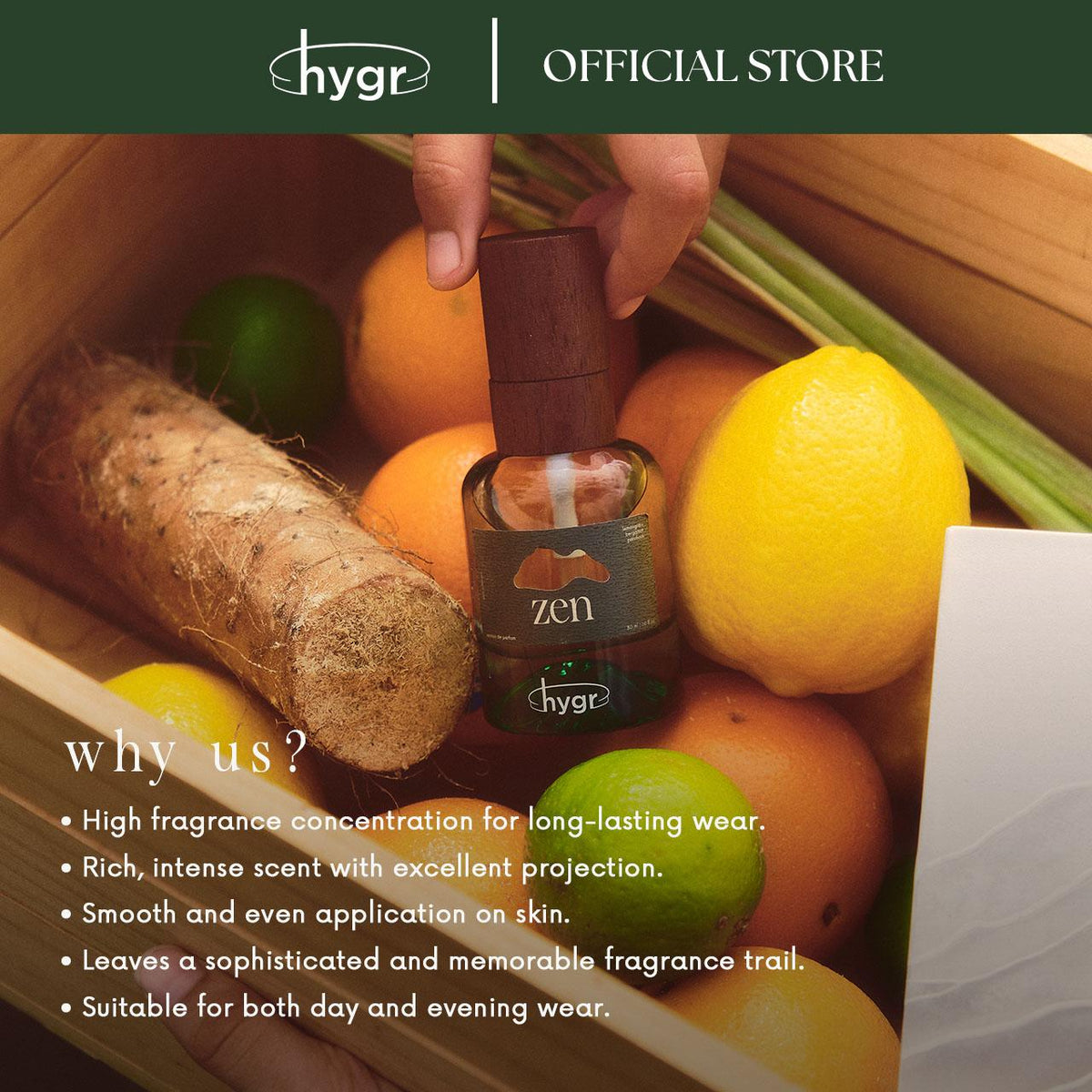 HYGR [All] Perfume 30ml Extrait de Parfum & Primer (Zen, Bayu, Creme Cloud)