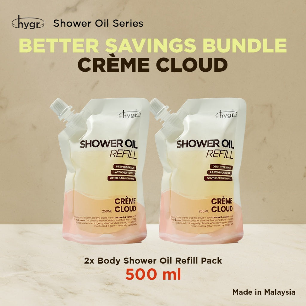 HYGR Scented Shower Oil｜Moisturising Aromatic Body Wash Oil｜Long-Lasting Fragrance｜Dry & Sensitive Skin