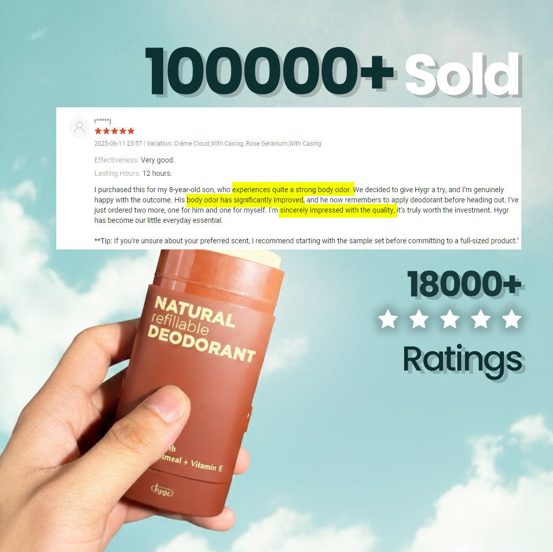 Smell Be Gone Natural Refillable Deodorant HYGR 40g