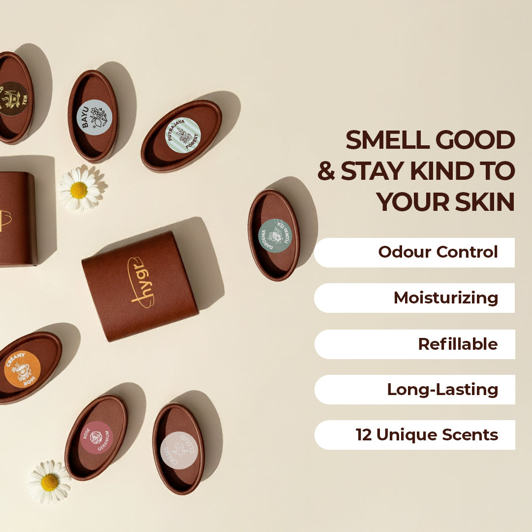 Smell Be Gone Natural Refillable Deodorant HYGR 40g