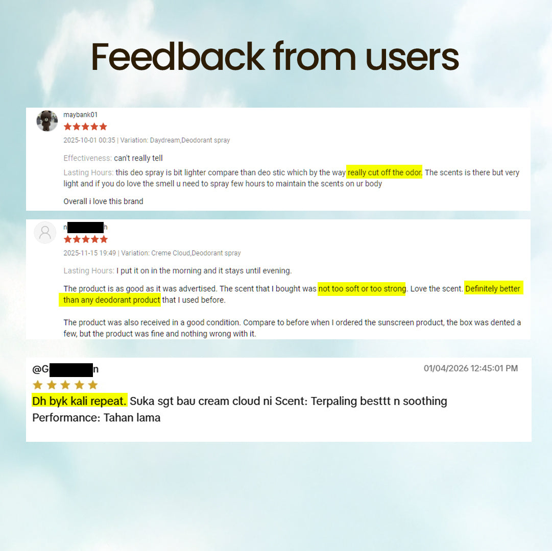 [TEA-RIFFIC series] HYGR Natural Refillable Deodorant Spray Perfume | Long-Lasting Odour Control Fresh