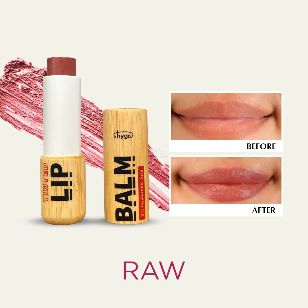 [ALL] Bamboo Refillable Natural Tinted Lip Balm + 2 % Hyaluronic Acid