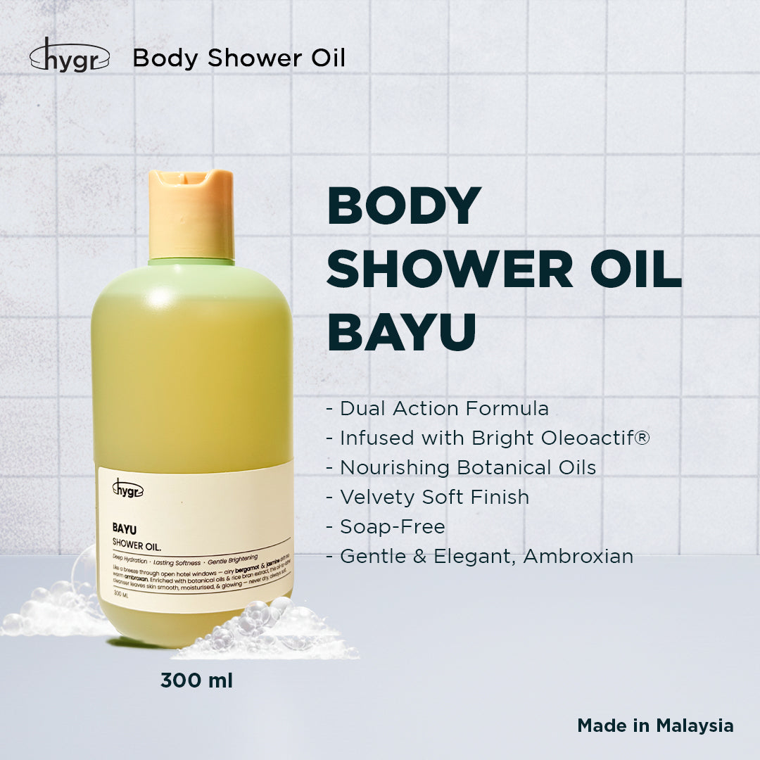 HYGR Shower Oil & Body Oil Series