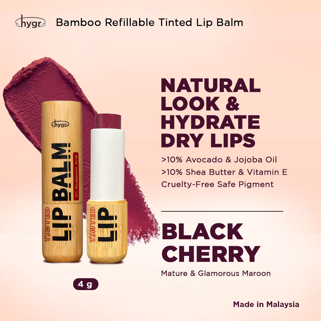 [Lip Balm] Bamboo Refillable Natural Tinted Lip Balm