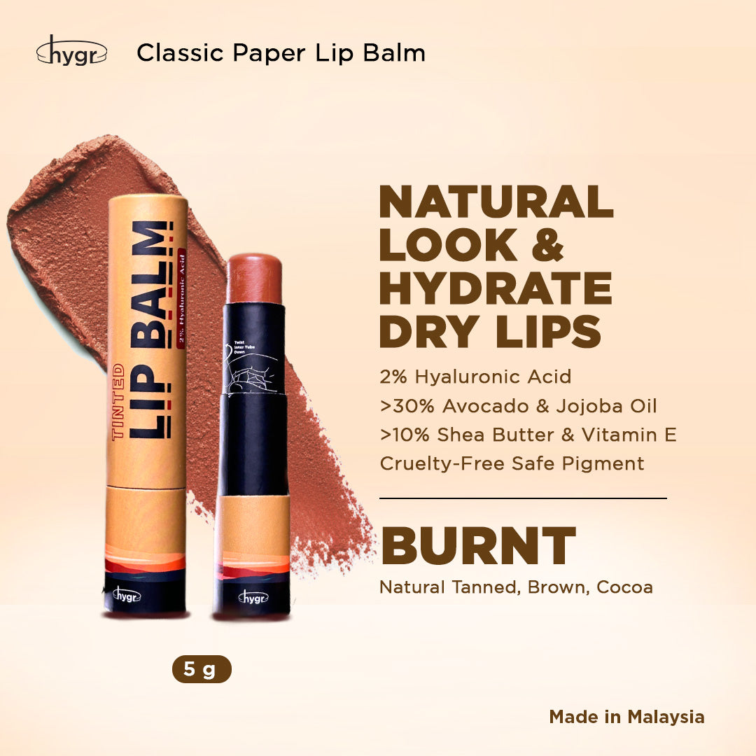 Natural Tinted Lip Balm + 2 % Hyaluronic Acid Moist Lips