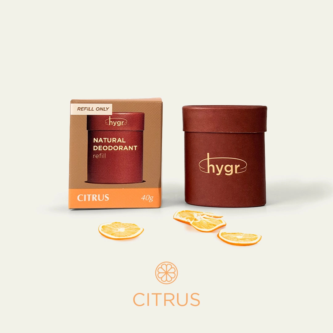 (Refill Tubs) 3x Natural Refillable Deodorant HYGR Bundle