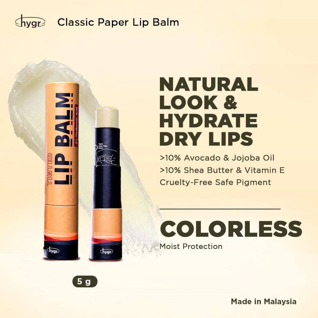 Natural Tinted Lip Balm + Hyaluronic Acid Moist Lips