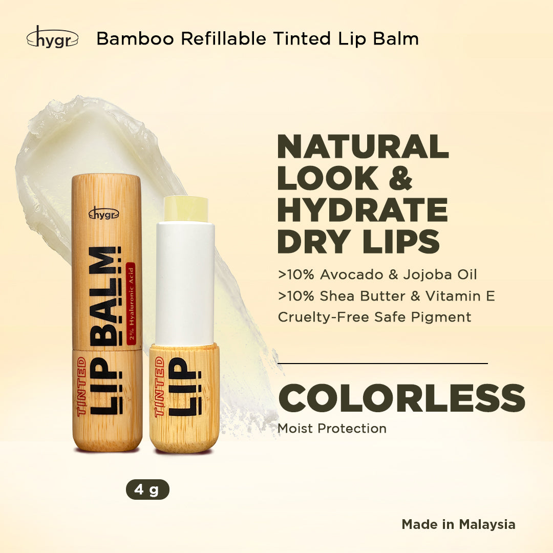 [Lip Balm] Bamboo Refillable Natural Tinted Lip Balm
