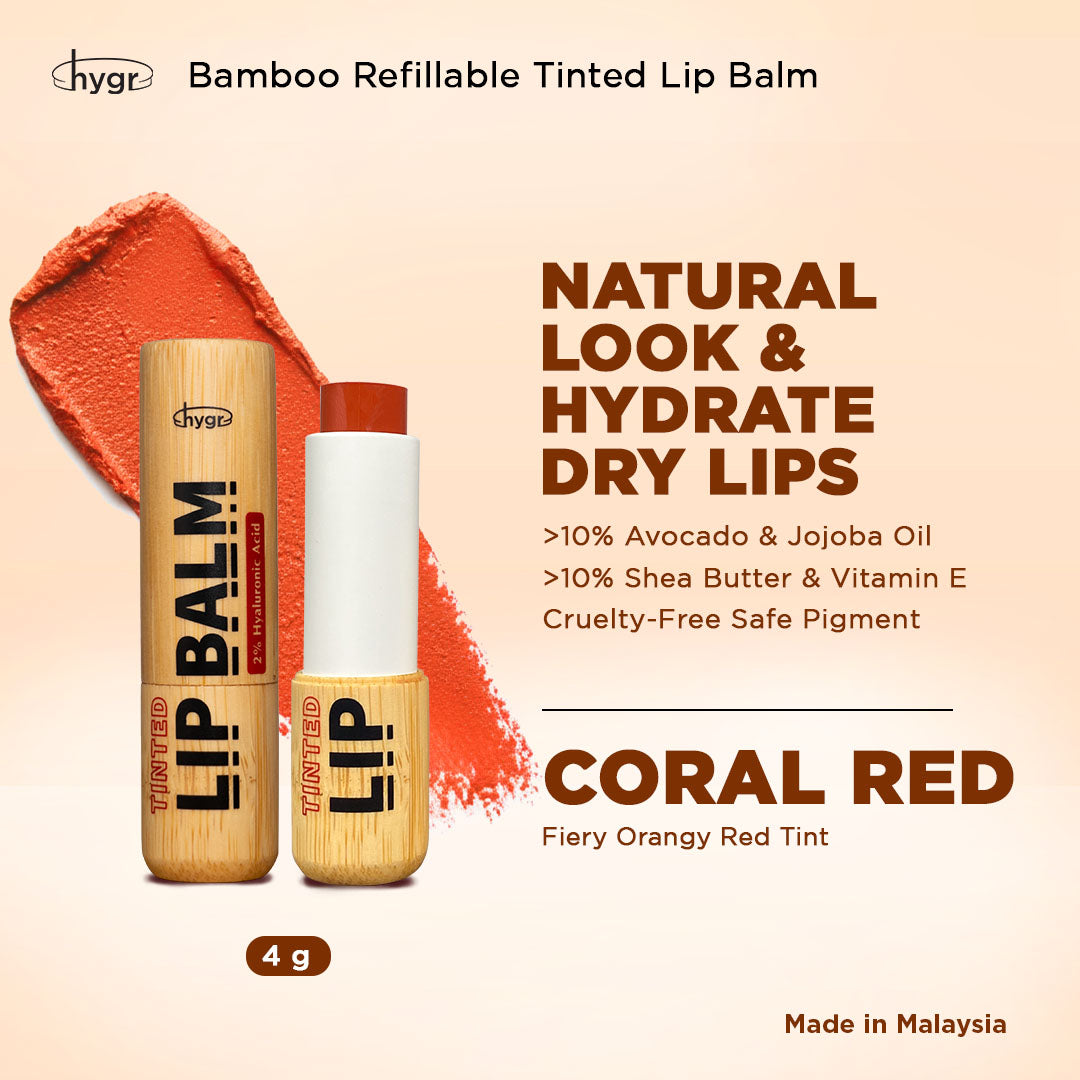 [Lip Balm] Bamboo Refillable Natural Tinted Lip Balm