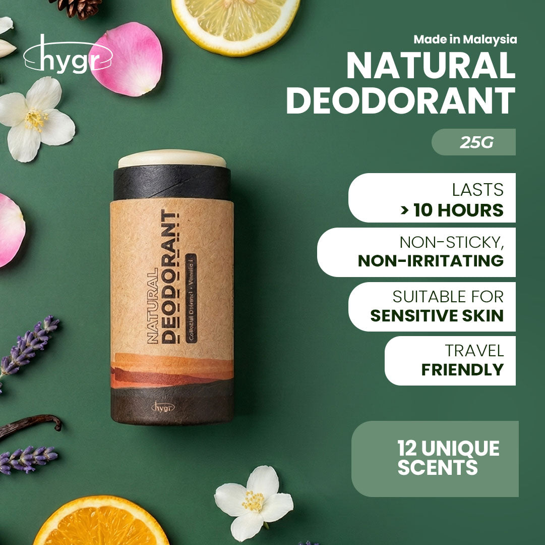 Smell Be Gone Natural Deodorant HYGR 25g Anti-Odor Armpit Fragrance