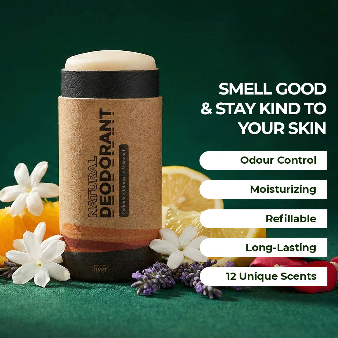 Smell Be Gone Natural Deodorant HYGR 25g Anti-Odor Armpit Fragrance
