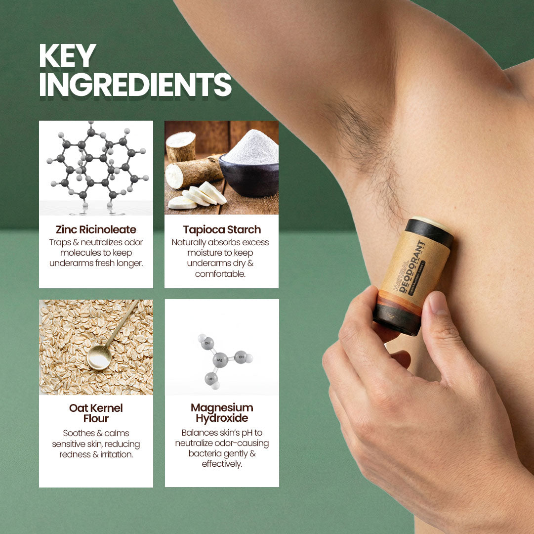 Smell Be Gone Natural Deodorant HYGR 25g Anti-Odor Armpit Fragrance