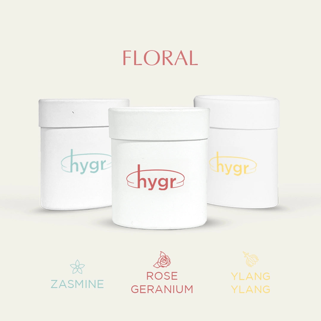 3x Natural Refillable Deodorant HYGR Bundle