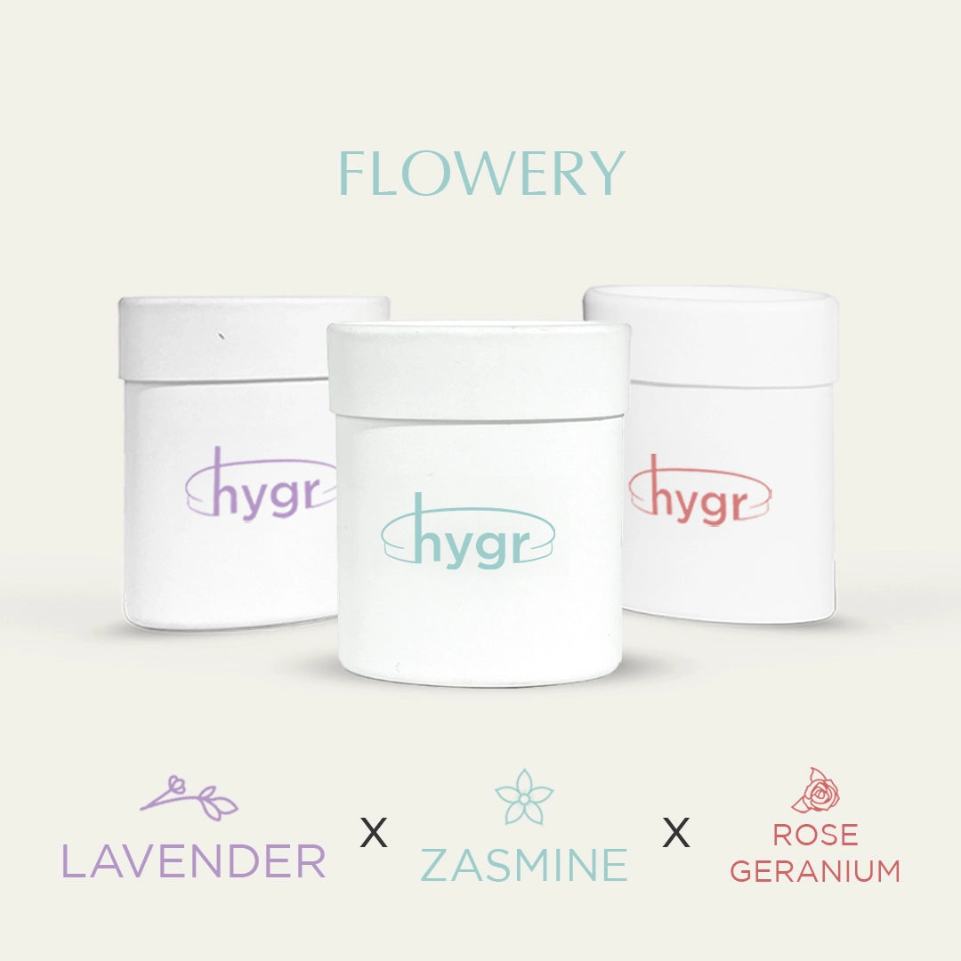 3x Natural Refillable Deodorant HYGR Bundle