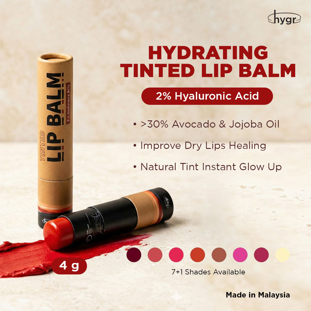 Natural Tinted Lip Balm + 2 % Hyaluronic Acid Moist Lips