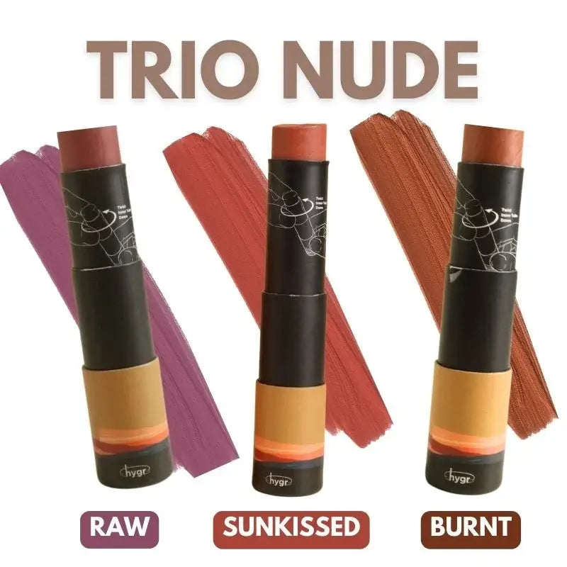 Trio Red Tinted Lip Balm Bundle